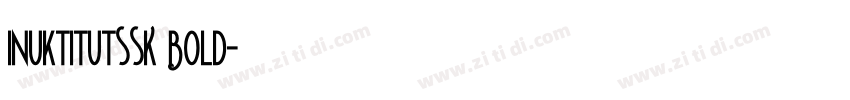 InuktitutSSK Bold字体转换